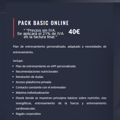 PACK BASIC ONLINE