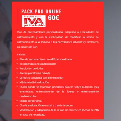 PACK PRO ONLINE